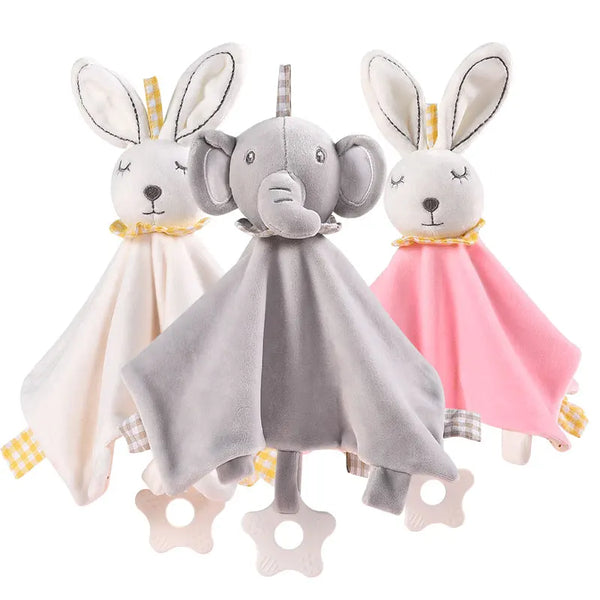 Baby Comfort Soothing Blankets with Animal Toys