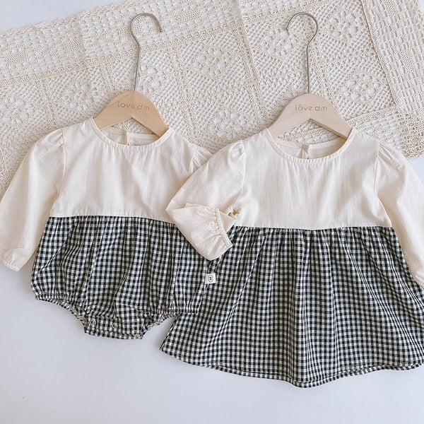 Cute Baby Toddler Girl 2PC Dress Set with Bodysuit