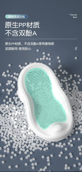 Foldable Baby Bath Tub with Thermometer