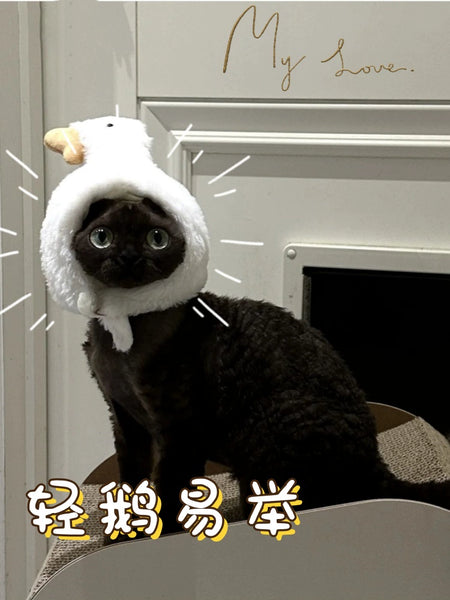 Funny Rabbit Headdress Scarf Barrettes Cute Cat