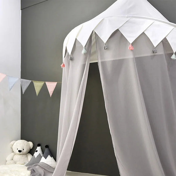 Kids Teepee Tents Play-House Netting Decor