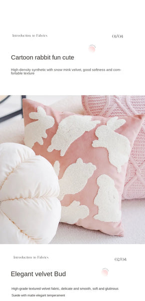Pink Cute Nursery Cushion Cover and Pillow Case