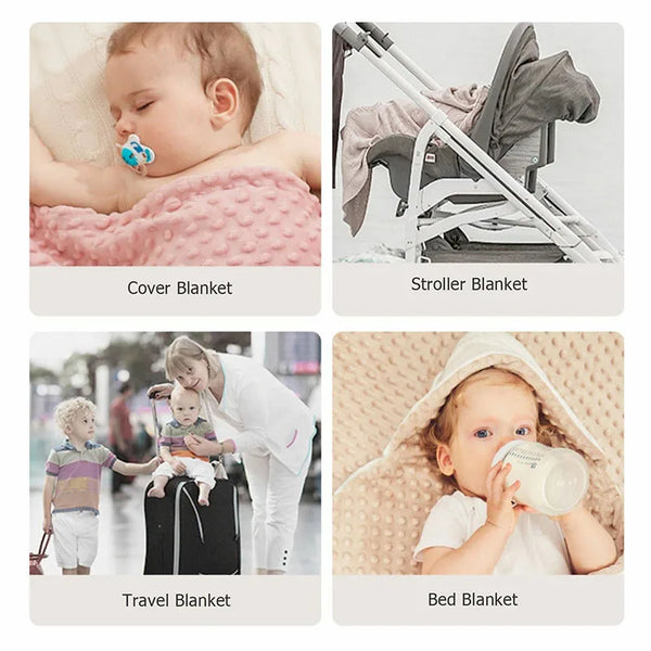 Autumn Thermal Double Layer Warm Baby Blankets - 47.24x29.5inch