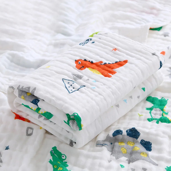 100% Cotton Gauze 6 Layer Swaddle Multipurpose Baby Blankets