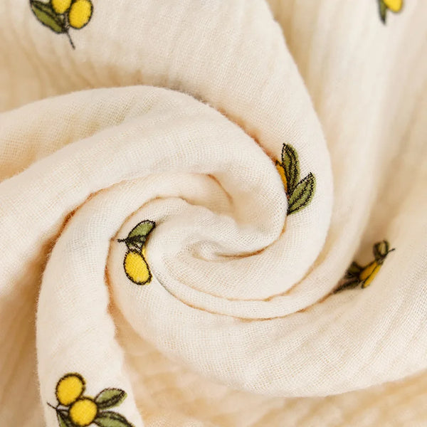 Cotton Muslin Dual Layer Multipurpose Baby Swaddle Blankets - 39.37x39.37inch