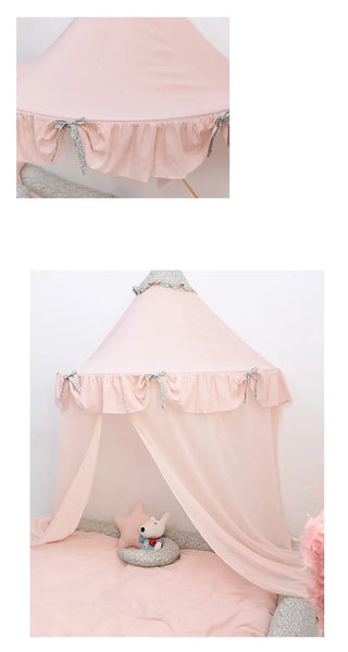 Kids Teepee Tents Play-House Netting Decor