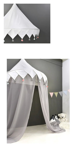Kids Teepee Tents Play-House Netting Decor