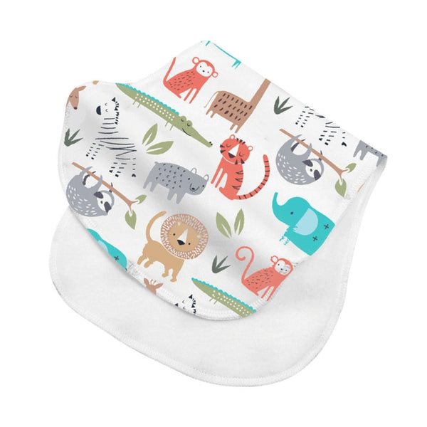 Baby Burp Cloths for Girls & Boys - Absorbent 2 Layer Towel 100% Cotton