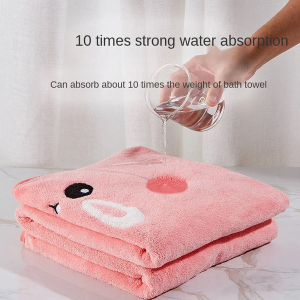 Thickened Bath Towels Pure Cotton Super Absorbent Hooded Cloak Bath Towels
