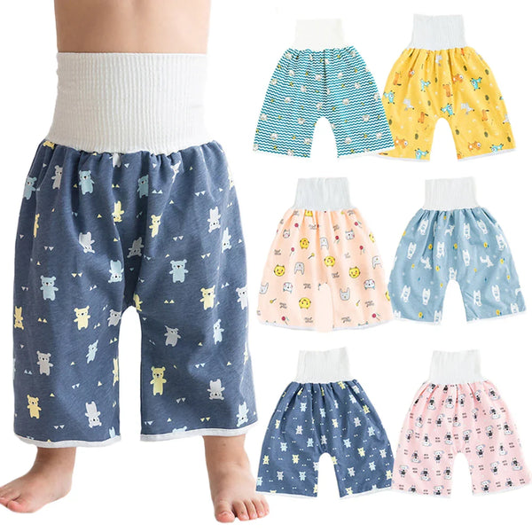 Diaper Shorts 2 in 1 - Anti Bed-Wetting Washable Potty Training Pants