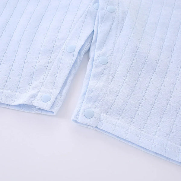 Infant Onesies For Baby Girl and Boy  - Cotton Solid Color Long Sleeve Unisex Baby Romper