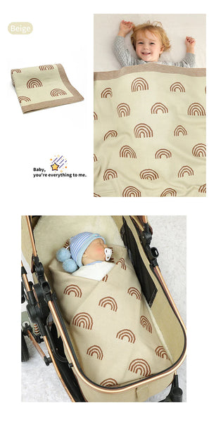 Knitted Cute Multipurpose Baby Receiving Swaddle Blankets