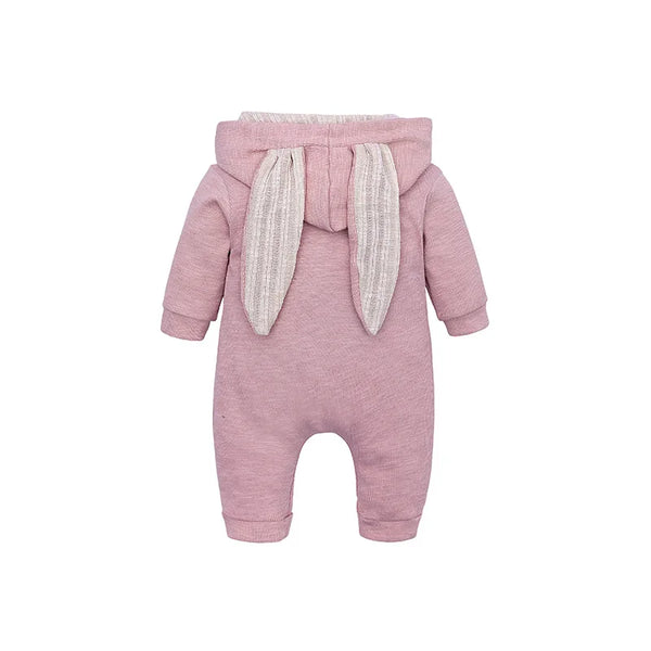 Cute Rabbit Ear Hooded Baby Rompers For Babies Boys Girls Clothes - Newborn Fall Jumpsuits