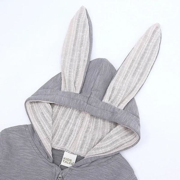 Cute Rabbit Ear Hooded Baby Rompers For Babies Boys Girls Clothes - Newborn Fall Jumpsuits