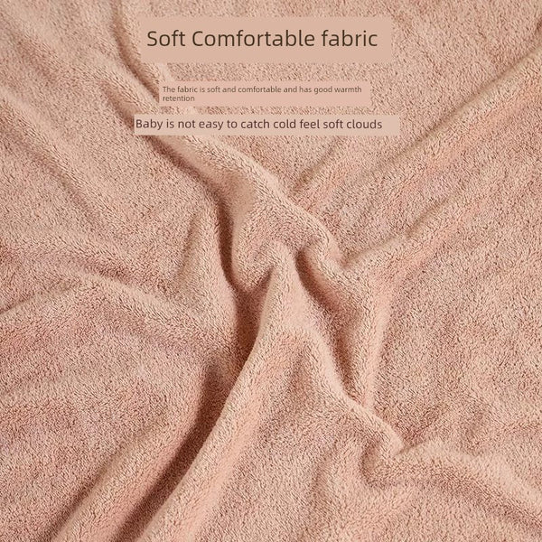 Thick Coral Fleece Hooded Bath Towel for Kids