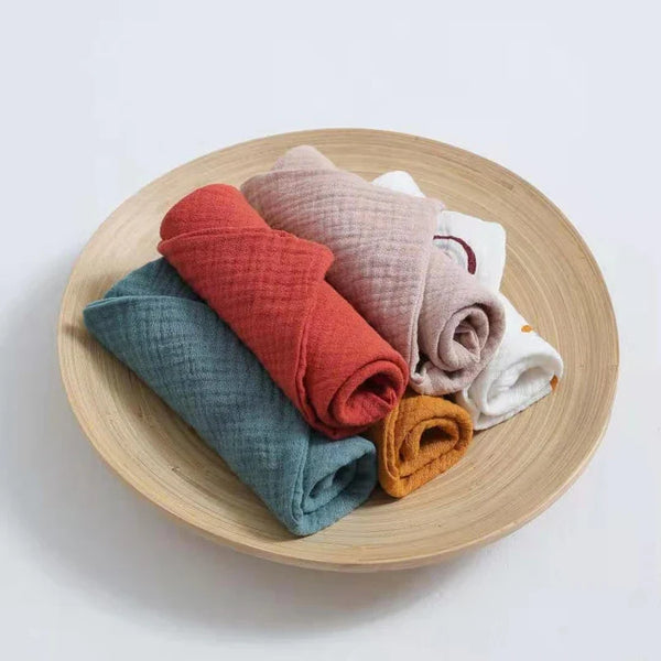 5Pcs Baby Lamby Muslin Burp Cloths
