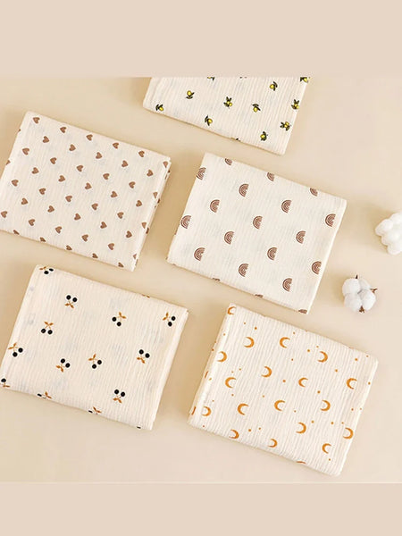 Cotton Muslin Dual Layer Multipurpose Baby Swaddle Blankets - 39.37x39.37inch