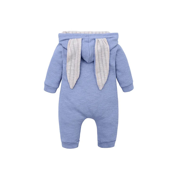 Cute Rabbit Ear Hooded Baby Rompers For Babies Boys Girls Clothes - Newborn Fall Jumpsuits