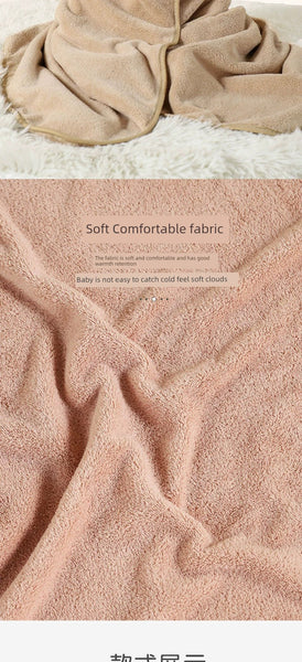 Thick Coral Fleece Hooded Bath Towel for Kids