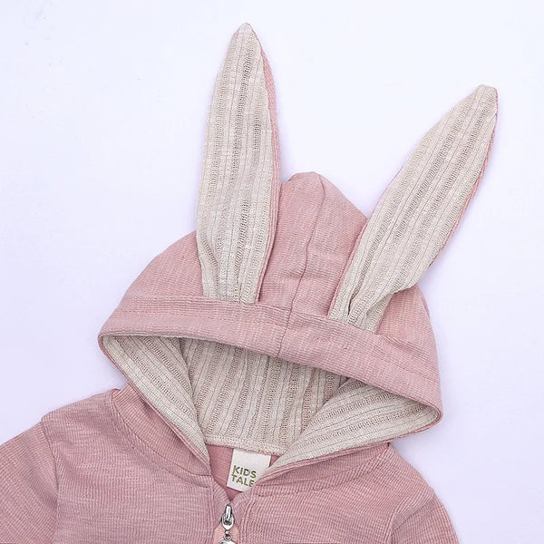 Cute Rabbit Ear Hooded Baby Rompers For Babies Boys Girls Clothes - Newborn Fall Jumpsuits