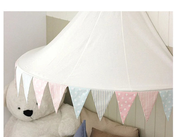 Kids Teepee Tents Play-House Netting Decor
