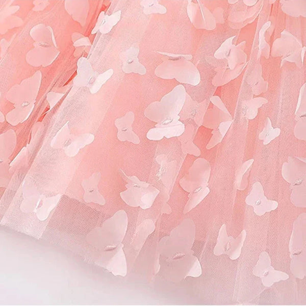 3 6 9 12 18 24 Months Newborn Dress Flowers Mesh Fashion Party Little Princess Baby Dress for Christmas or Birthday