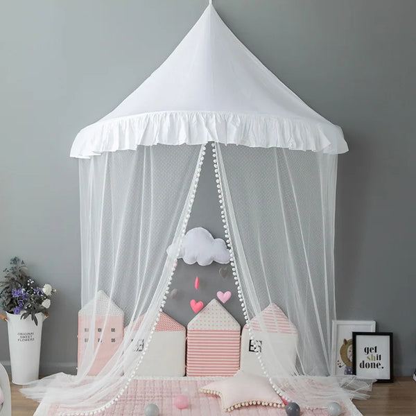 Kids Teepee Tents Play-House Netting Decor