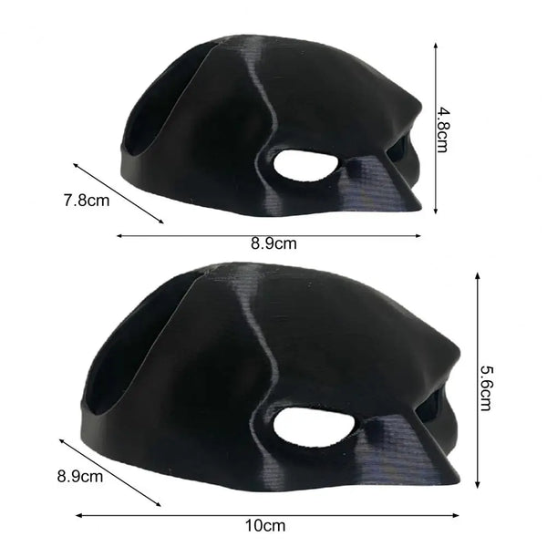 Cat Bat Cosplay Hat Cat Face Cushion Plastic Black Make-up Half Face Cover Animal Themed Face Mask For Pets Cats Lover Headgear