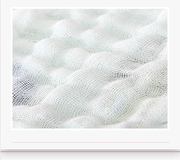 3Pcs Soft Baby Burp Towels, 6 Layer 100% Cotton Muslin Towels for Bathing and Feeding - 9.84x9.84inch