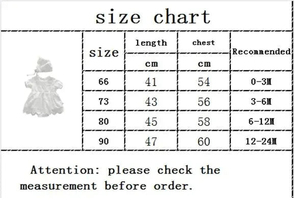 Embroidered Flower Lace Bodysuits for Newborn Baby Girls  - Baby Girls Dress and Hat Set (2pcs)