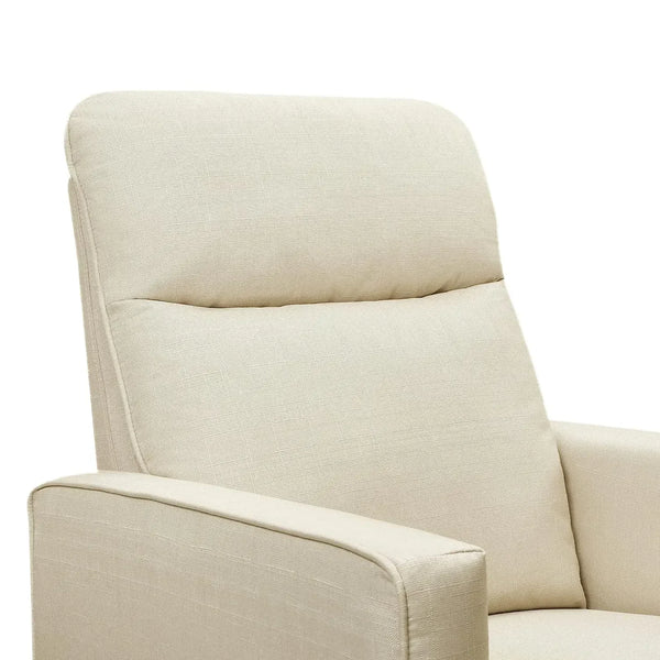 Polyester Pillow-back Swivel Glider in Shadow Grey CertiPUR-US Certified