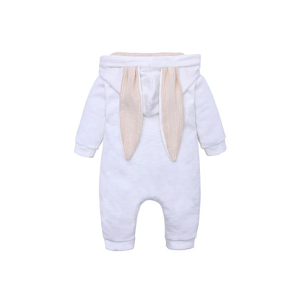 Cute Rabbit Ear Hooded Baby Rompers For Babies Boys Girls Clothes - Newborn Fall Jumpsuits