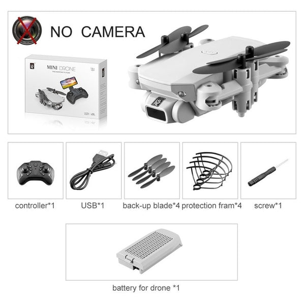 XKJ 2020 New Mini Drone 4K 1080P HD Camera WiFi Fpv Air Pressure Altitude Hold Black And Gray Foldable Quadcopter RC Dron Toy