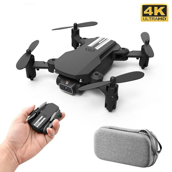 XKJ 2020 New Mini Drone 4K 1080P HD Camera WiFi Fpv Air Pressure Altitude Hold Black And Gray Foldable Quadcopter RC Dron Toy